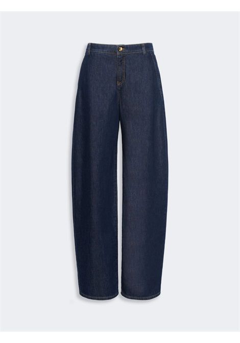 Max Mara Studio Women's MSTCONICO Blue Cotton Denim Barrel Leg Jeans Max Mara Studio |  | 2626186021600001